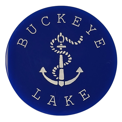 Buckeye Lake with Anchor Acrylic Coaster