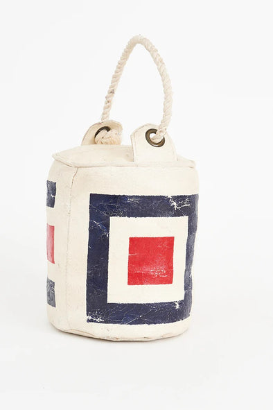 Canvas and Rope Nautical Flag Doorstop