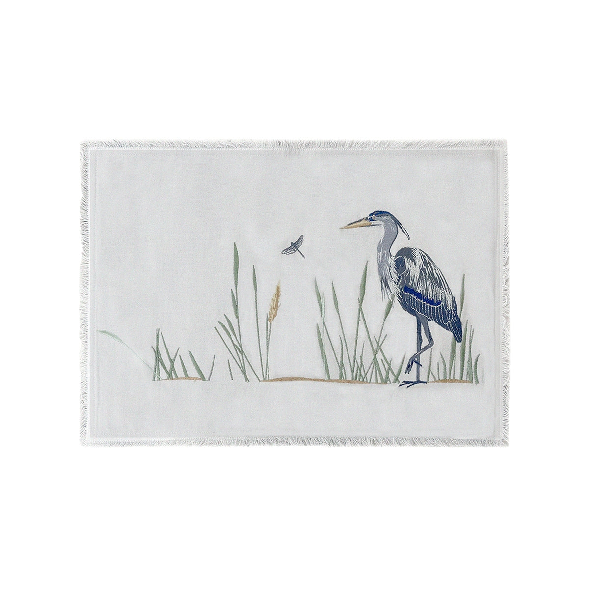 Heron Placemats on Grey Buckeye Lake Place
