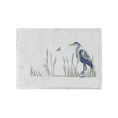 Heron Placemats on Grey
