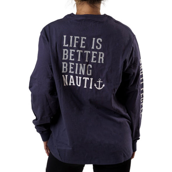 Nauti People Navy Unisex Long Sleeve T-Shirt