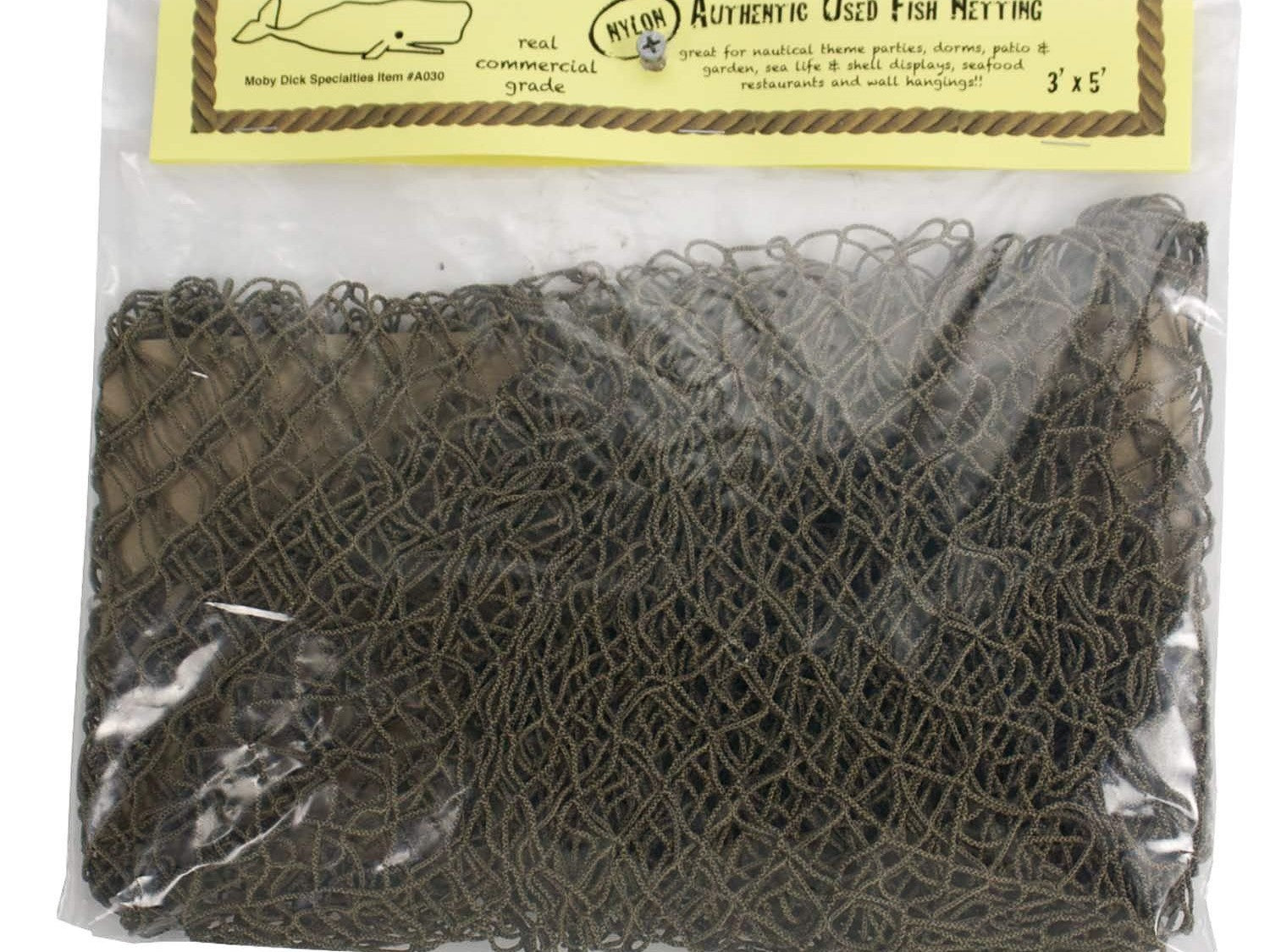 Authentic Fish Net Décor, Commercial Fishing Net, Decorative