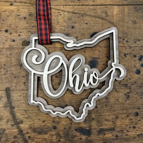 Ohio Script Ornament
