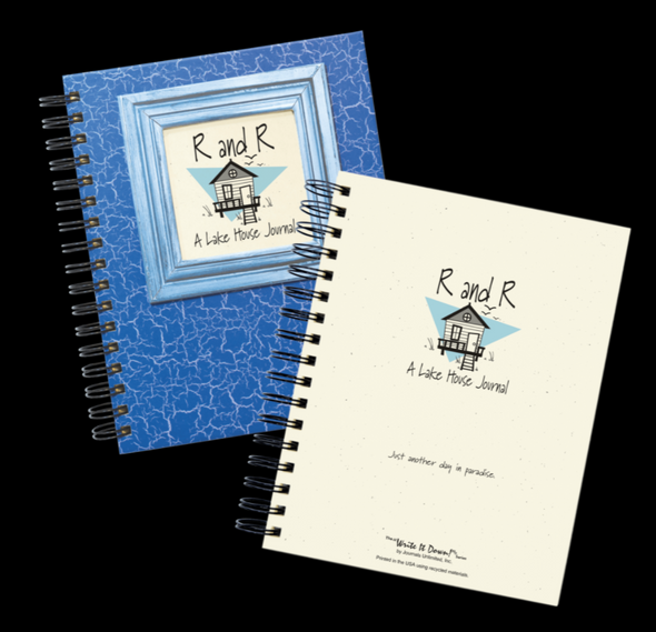 R and R - A Lake House Journal - Light Blue