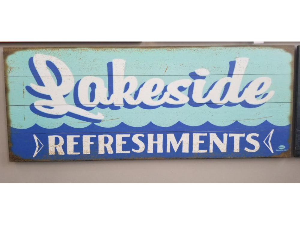 refreshments sign