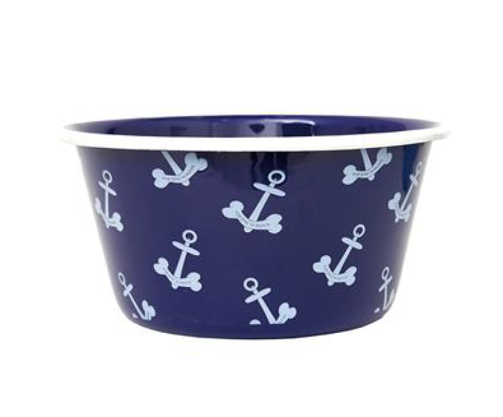 Anchors on Pet Bowl, Dogs Feeding Bowls Water Bowls, Nautical Themed Pet  Feeding Bowls – Buckeye Lake Place