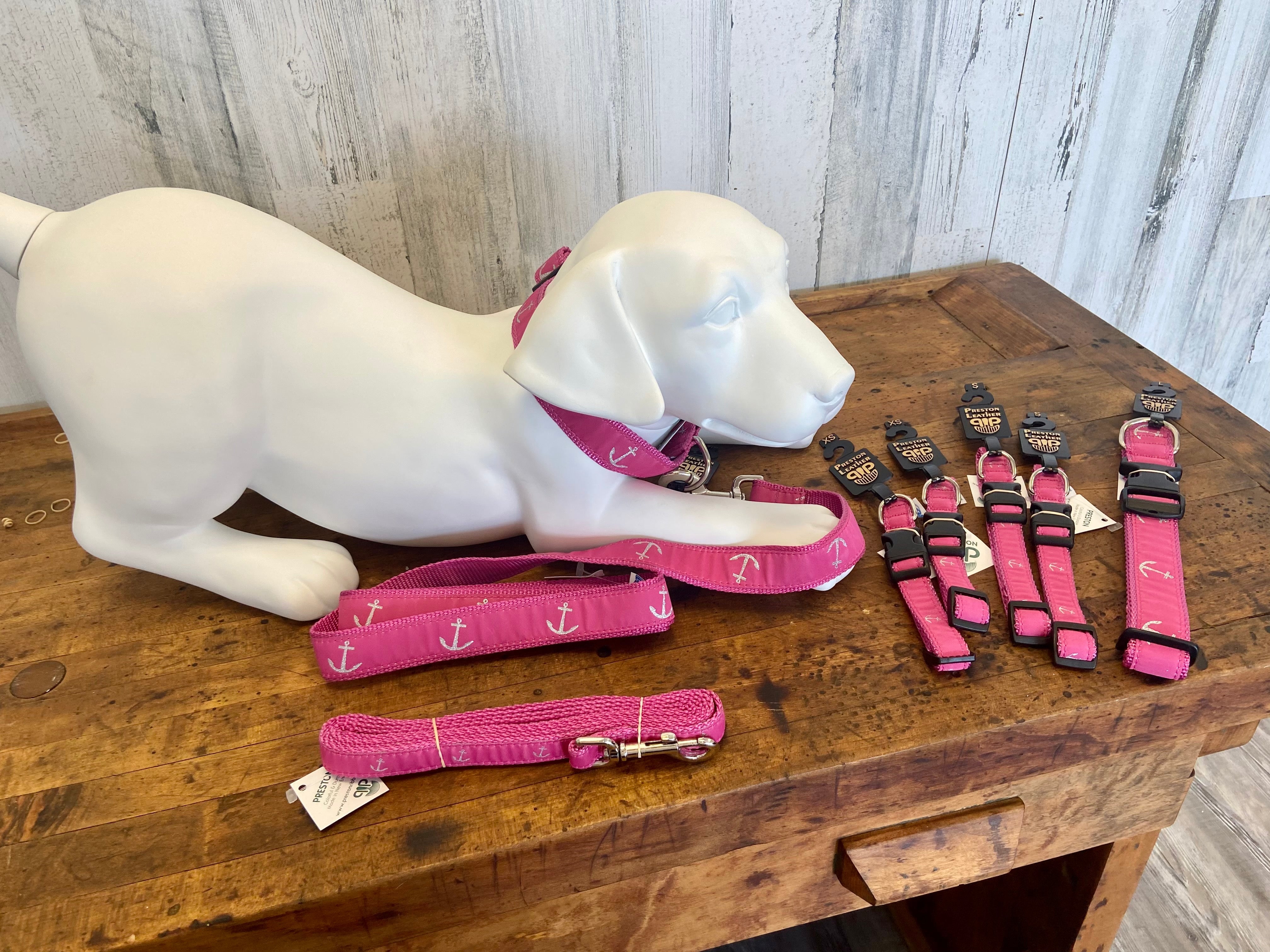 Pink Anchor Dog Collar, Pet Nautical Prints Dog Collar, Styling and Elegant  Pet Accessories – Buckeye Lake Place