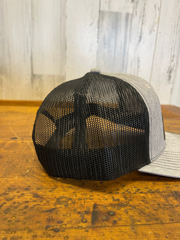 Buckeye Lake Ohio Leather Patch Trucker Hat