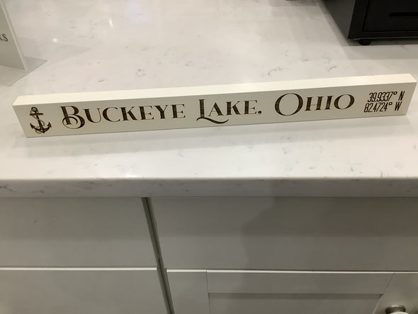 Buckeye Lake, OH Engrave Wood Twigs