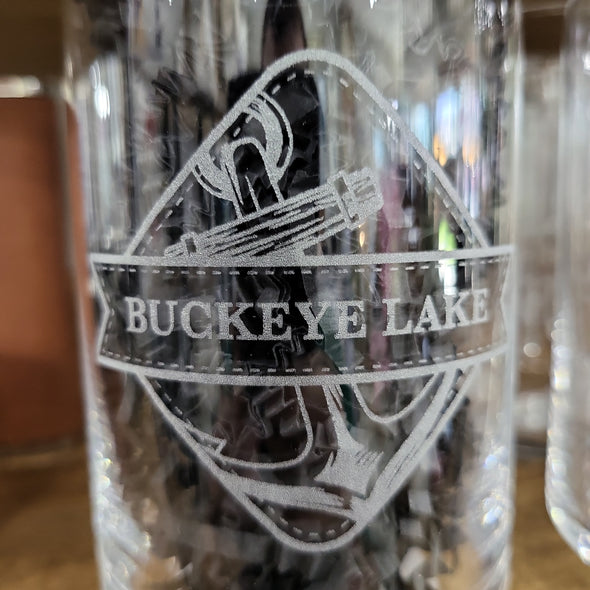 Buckeye Lake Anchor Beer Can Glass