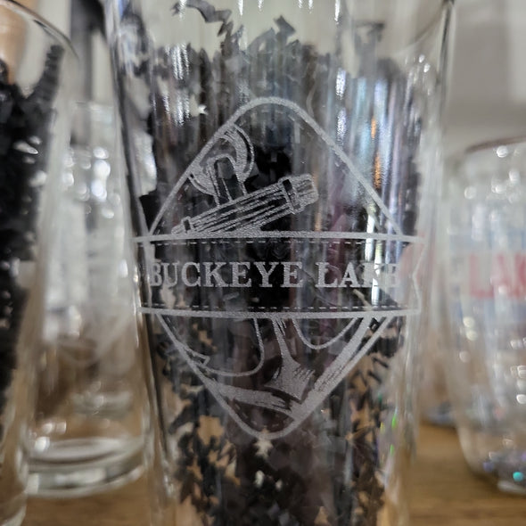 Buckeye Lake Anchor Pint Glass 16oz
