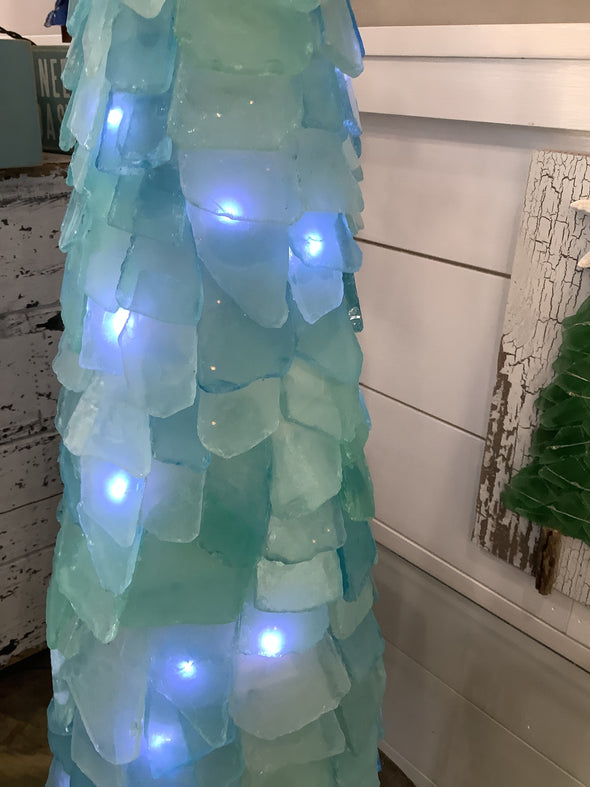 2.5 FT. 3-D Seaglass Christmas Tree