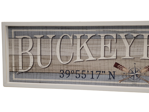 Buckeye Lake-Inspired Custom Blue Slat Arch