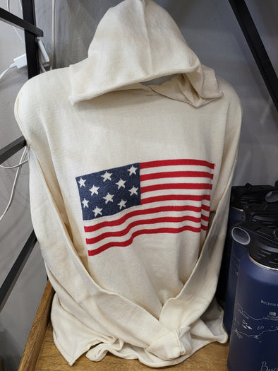 Americana Flag Knitted Hoodie