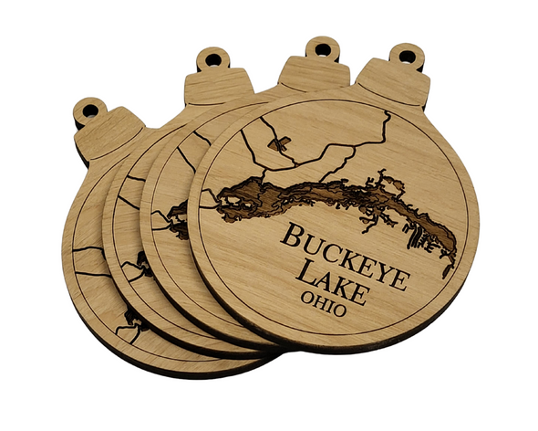 Buckeye Lake Engraved Nautical Ornament