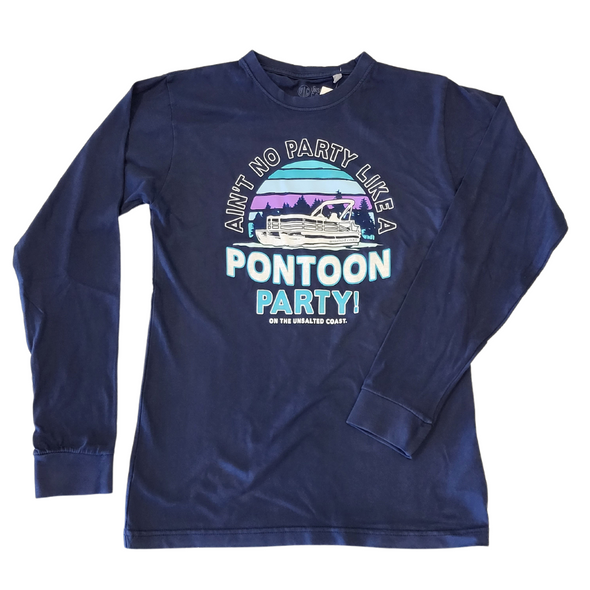Pontoon Party Long Sleeve Dyed Tee