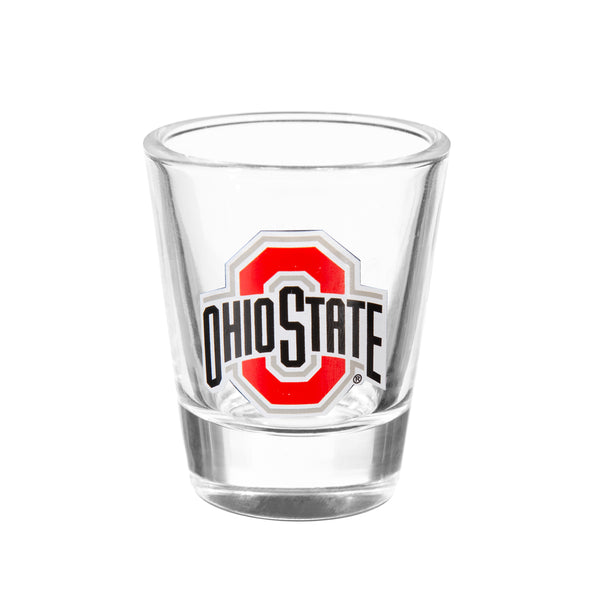 4 Piece Ceramic and Glass 2oz Cup Set Ohio State University