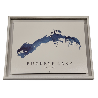 Buckeye Lake Simple Soul White Frame Wall Art