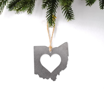 Ohio Heart Ornament