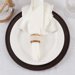 Rope And Wood Napkin Ring