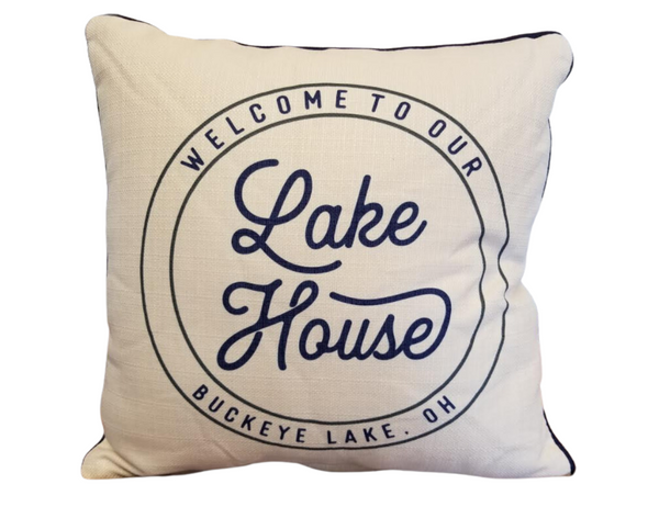 Welcome To Our Lake House Seal Pillow
