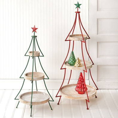 Tiered Christmas Tree Display Stands