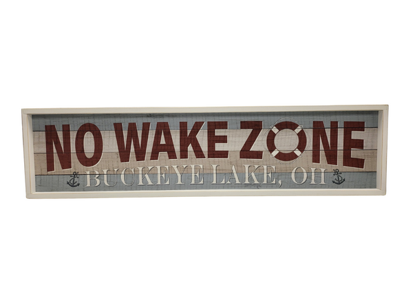 Custom ND No Wake Zone Buckeye Lake Sign