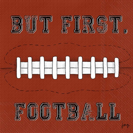 Football First Cocktail Napkin