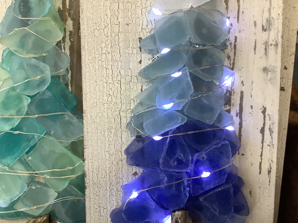 Plank Seaglass Christmas Tree