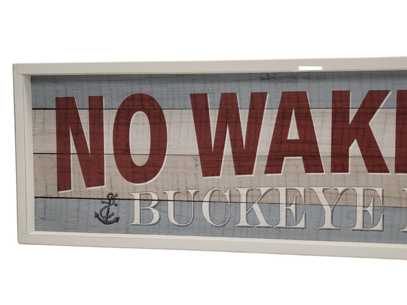 Custom ND No Wake Zone Buckeye Lake Sign