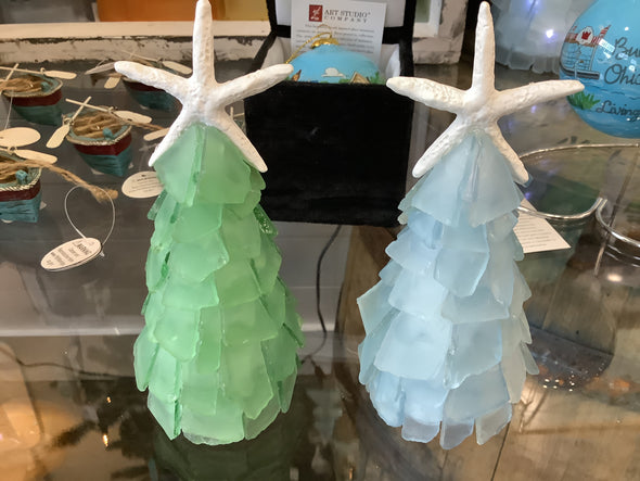 Mini 3-D Seaglass Christmas Tree