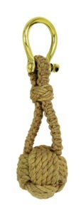 Monkey Fist Key Chain Tan