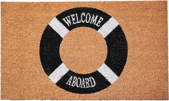 Welcome Aboard Buoy Doormat