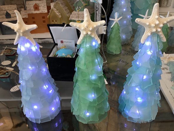 10 inch 3-0 Seaglass Christmas Tree