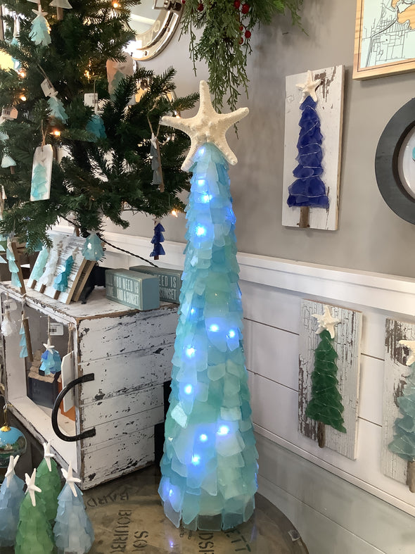2.5 FT. 3-D Seaglass Christmas Tree
