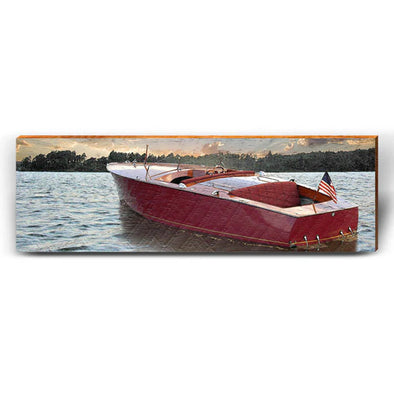 Wooden Boat Sunset