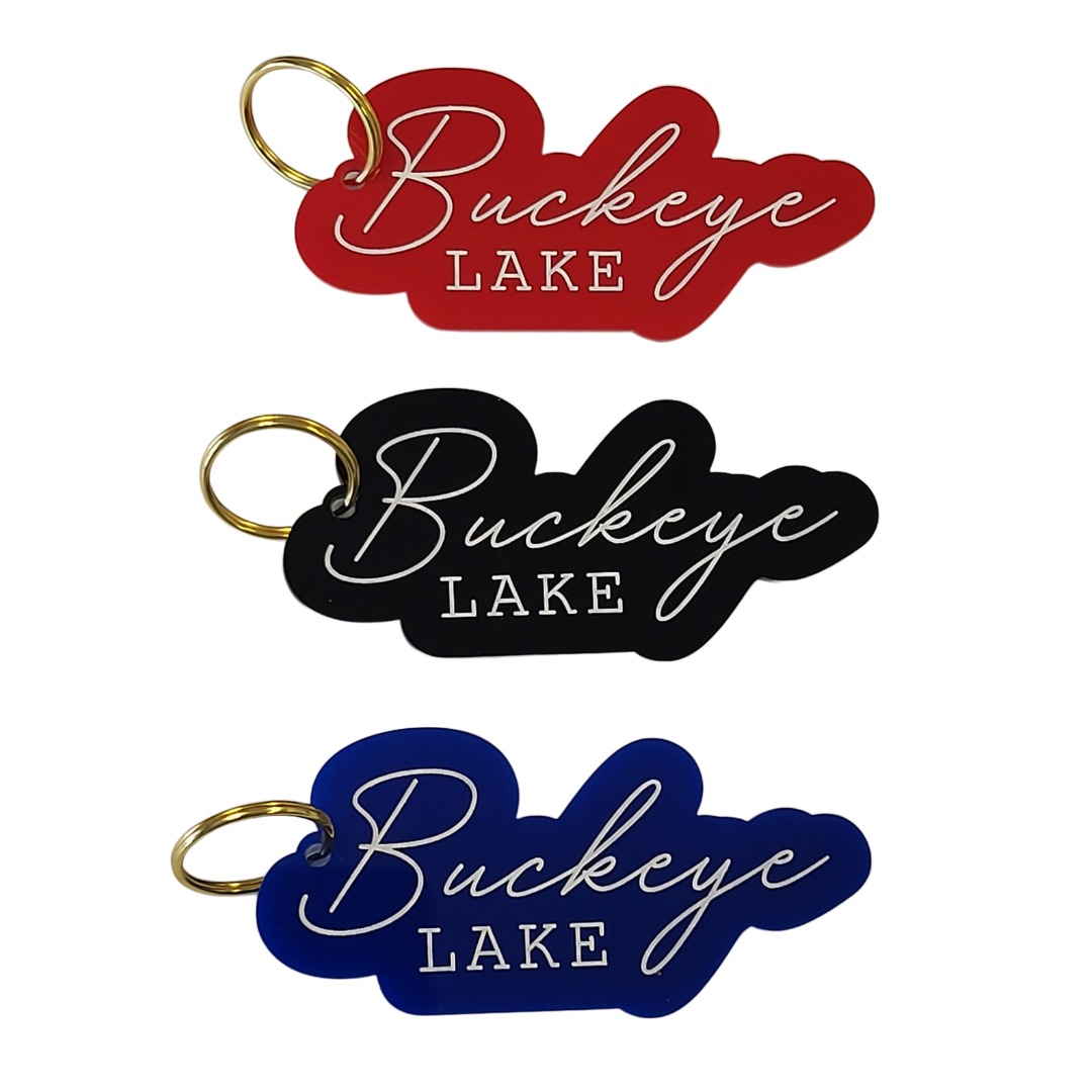 Keychain Cursive Custom Cursive Keychain - Personalized Acrylic Keychain with Custom ...