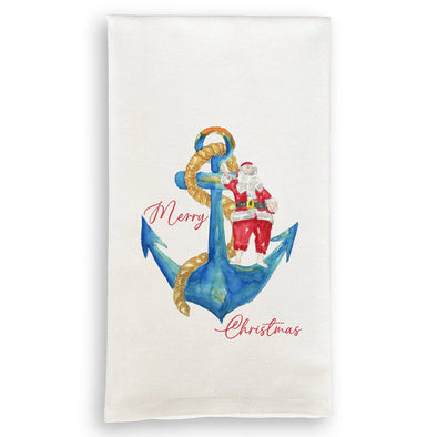 Anchor Santa Dish Towel