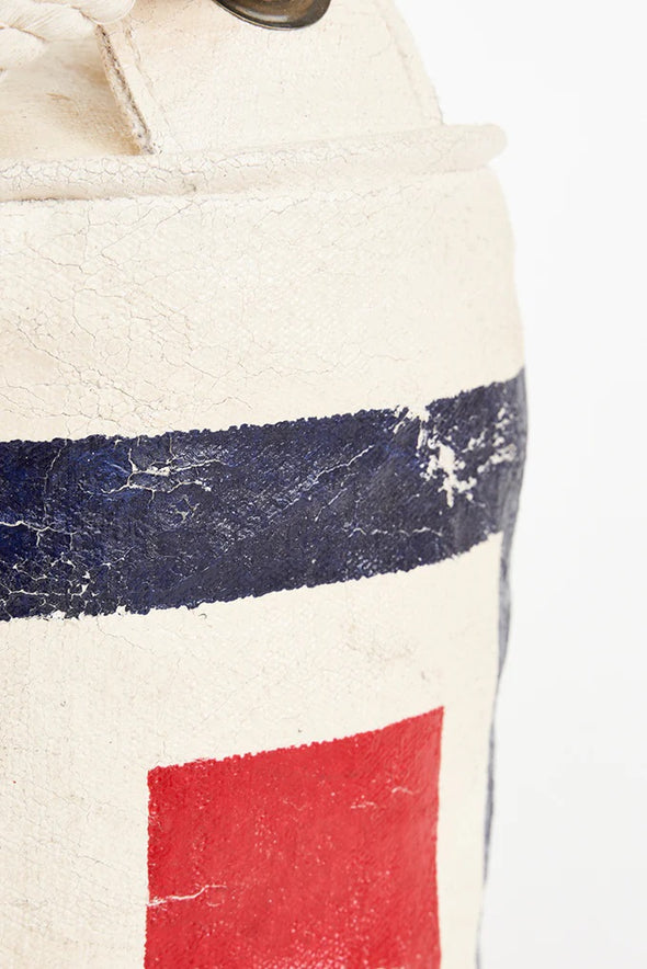 Canvas and Rope Nautical Flag Doorstop