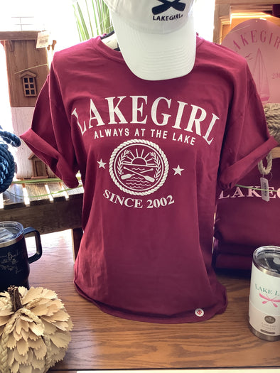 Ringspun Short Sleeve Tee Cranberry