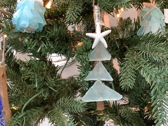 Mini 3D Seaglass Tree Ornament