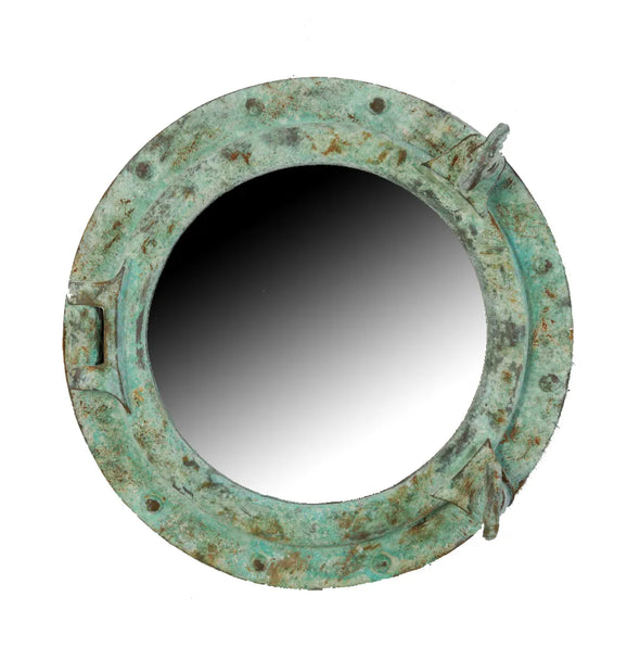 24" Porthole Silver Leaf Mirror