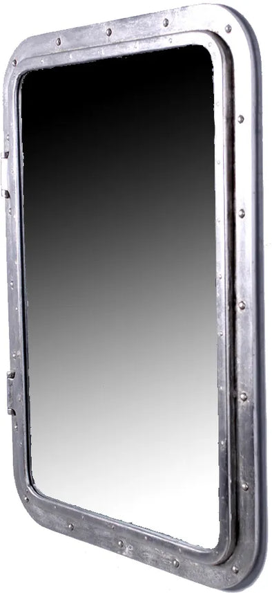 24x34" Rectangular Porthole Silver Leaf Mirror