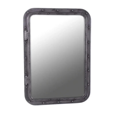 34x24" Rectangular Porthole Iron Mirror
