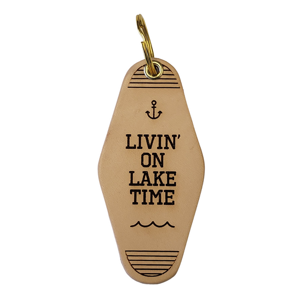 Livin' on Lake Time & Velvet Keychain