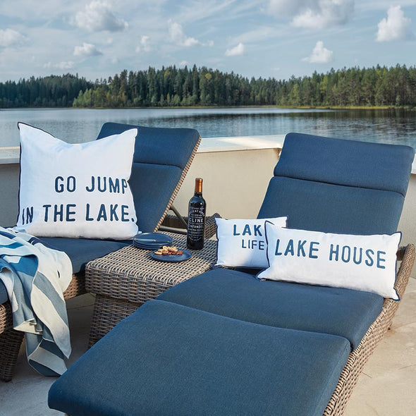 Face to Face Accent Pillow - Lake Life