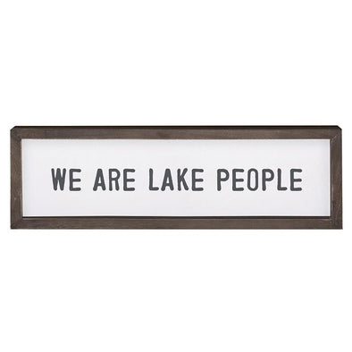 Face to Face Wood Sign - Lake People