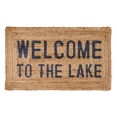 Face to Face Jute Doormat - Welcome to the Lake