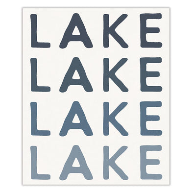 Face to Face Luxe Throw - Lake Ombre