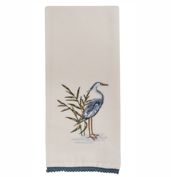 Blue Heron Decorative Dishtowel